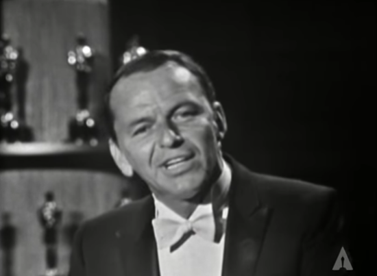 Frank Sinatra at the 1963 Academy Awards.